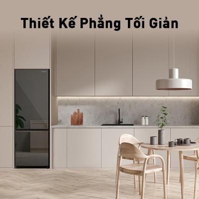 Tủ lạnh Panasonic Vô Hiệu Hóa Vi Khuẩn 325L NR-BC361VGMV Thiết Kế Mặt Gương - Cấp Đông Mềm - Ngăn Đá Dưới - Hàng chính hãng