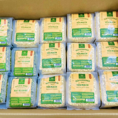 Yến mạch cán dẹt nguyên cám Úc đóng túi/ hũ 500gram thương hiệu Holinut