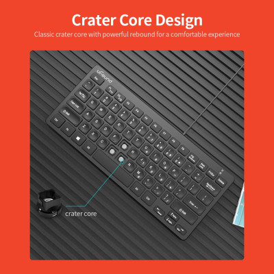 Bàn phím uFound U-71 dành cho văn phòng doanh nghiệp có dây 78 phím USB
