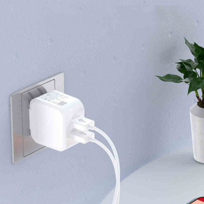 Củ sạc nhanh Pisen FAST Dual USB 2.4A PSD07-2A (2 Cổng 2.4A) - Hàng chính hãng 