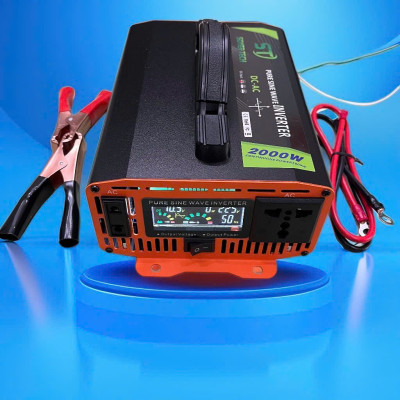 Bộ Kích Điện 12V Lên 220V 2000W Sóng Sin Chuẩn Hàng Nhật - Màn Hình LED Báo Vôn, Dòng Tải, Nhiệt Độ Cao Cấp