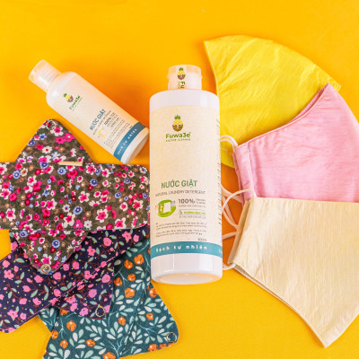 Nước Giặt Hữu Cơ Hương Bạc Hà Fuwa3e Sạch Sẽ Thơm Mát An Tòa Cho Bé Quần Áo Lụa 500ml/3,5L