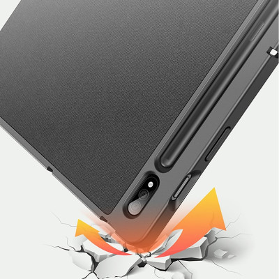 Bao Da Dành Cho SamSung Galaxy Tab S9 FE Hiệu Dux Ducis Chống Sốc, Có Khay đựng Bút - Hàng Chính Hãng
