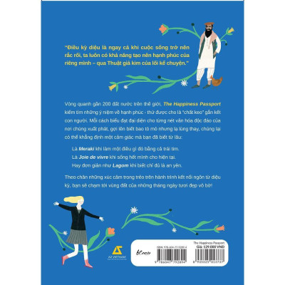 Sách - The Happiness Passport - Hành Trình Tìm Kiếm Niềm Vui Qua 50 Từ Kỳ Diệu - AZ Việt Nam