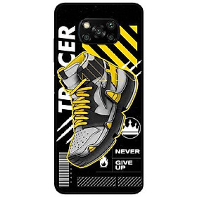 Ốp lưng dành cho Xiaomi Poco X3 mẫu Giày Vàng Đen