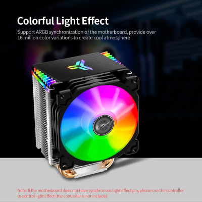 Bộ làm mát CPU PWM 4Pin Quạt 4 Ống dẫn nhiệt 5V ARGB Tower Quạt làm mát CPU Jonsbo CR-1400