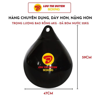 Bao Đấm Nước Boxing - Túi Đấm Nước - Aqua Bag - Water Heavy Bag - Size lớn 47cm x 59cm, nặng 52Kg - Lừu Thị Duyên Boxing