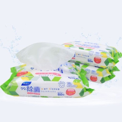 Khăn ướt khử trùng, không mùi Life-do.Plus 60 tờ x3 không cồn - nội địa Nhật Bản
