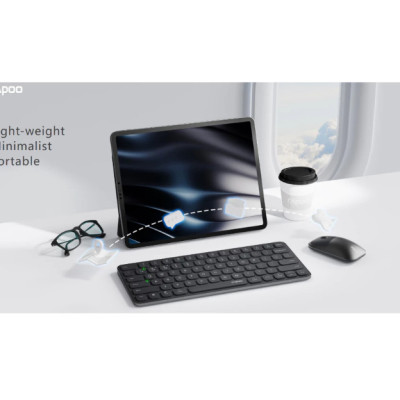[ Hàng Chính Hãng ] Bàn phím không dây Rapoo E9050L - Bluetooth & WIFI 2.4G - dùng cho Windows & Mac - BH 24 tháng