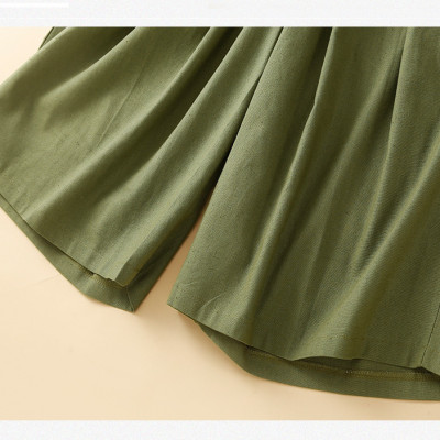 Quần lửng nữ Ống rộng, chất liệu mềm mịn mát,Quần kiểu nữ giả váy form rộng, dưới 55kg, Nesa Shop