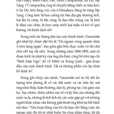 Du Ngoạn Vòng Quanh Châu Á Trên Lưng Ngựa - K.A Viazemski - Hồ Bất Khuât, Nguyễn Thị Như Nguyện dịch