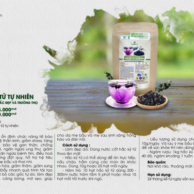 HẮC KỶ TỬ TỰ NHIÊN ( Trái Cây Của Sắc Đẹp Và Trường Thọ ) ( 100gr )