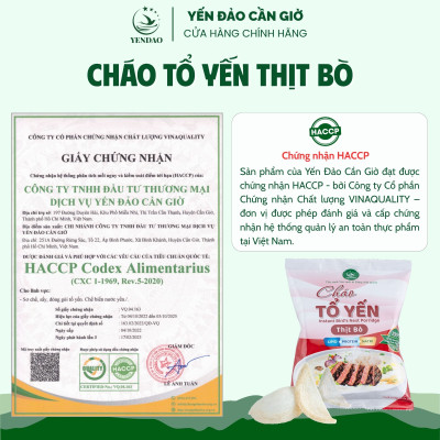 Yến Đảo - Thùng 30 Gói Cháo Yến Thịt Bò Thơm Ngon Tiện Dụng Giàu Dinh Dưỡng Cho Mọi Nhà