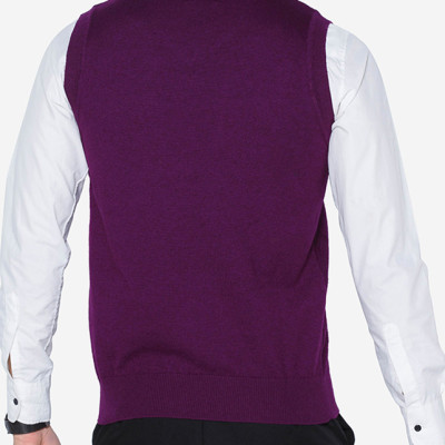 Áo Gile Aligro Cổ Tim Màu Tím ALENGL009