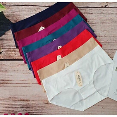 Bộ 10 quần lót nữ su đúc mỏng nhẹ, thoáng mát, mềm mịn không đường may, phom quần ôm mông, tôn dáng cho bạn gái thoải mái diện trang phục bó sá