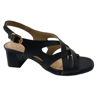 Giày Sandal Cao Gót Da Bò BIGGBEN Cao 5 Phân SDCG137