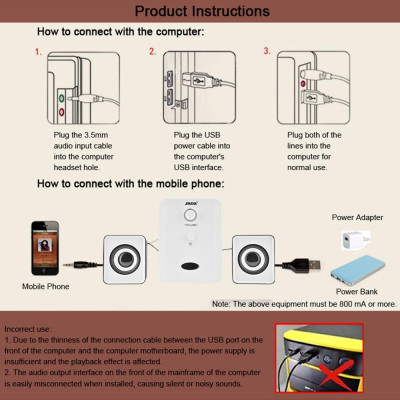 Loa kết hợp có dây SADA D-201 USB siêu trầm Hộp âm thanh cho máy tính để bàn
