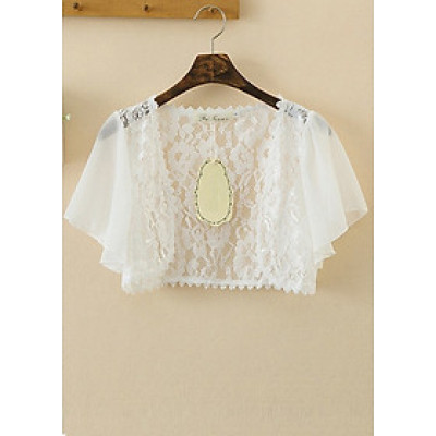 Áo khoác ren tà ngắn 06 C107