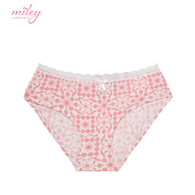Bộ Đồ Lót Nữ Cotton Lụa Phối Ren Miley Lingerie BRC0413_FCP0411
