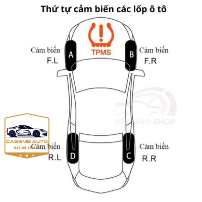 Cảm Biến Áp Suất Lốp TPMS Van Ngoài Có Cảnh Báo Giọng Nói Tiếng Việt - Năng Lượng Mặt Trời, Không Dây, Màn Hình LCD - Hàng Chính Hãng