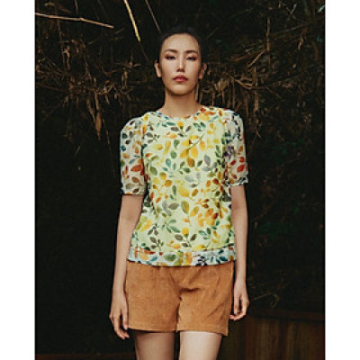 Áo Tay Phồng Diệp TOP230 thời trang thiết kế Hity