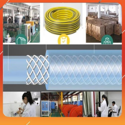 Vòi Xịt️Evoucher Bộ dây vòi xịt nước rửa xe, tưới cây , tăng áp 3 lần, loại 15m 206319 cút sập,nối nhựa đen+  đai