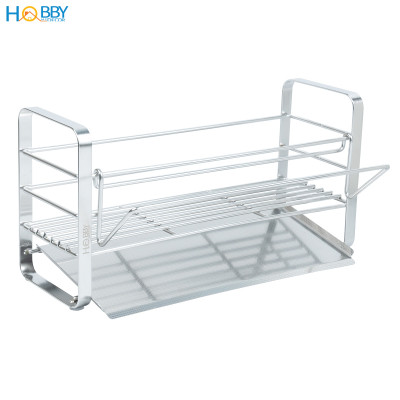 Kệ để dụng cụ rửa chén gác chậu rửa inox 304 Hobby home decor KRC12