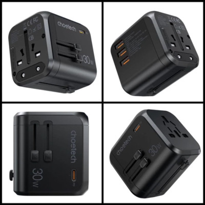 Củ sạc Choetech PD5008 du lịch đa năng 30W  (Hàng chính hãng)