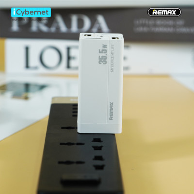 Củ sạc nhanh đa năng 5 cổng Remax RPP-U66 công suất 35.5W (4USB +1 typeC) - Hàng chính hãng