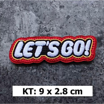 Patch_velcro vải FREEDOM & LET