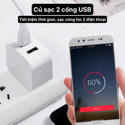Củ sạc xuất Nhật 5V-3.4A KFLY ( JHX-AC2007) chứng nhận PSE tiêu chuẩn Nhật Bản, được dùng thử 30 ngày, bảo hành hàng chính hãng 12 tháng