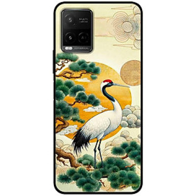 Ốp lưng cho Vivo Y12s - Y20 - Y20s - Y21 - Y21s - Y33s - Y33T - Sếu Đầu Đỏ - Hàng Chính Hãng