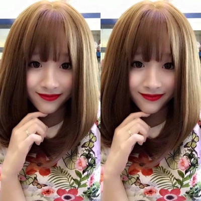 Tóc giả cao cấp chịu nhiệt- tăng lươi chùm tóc- hình thật