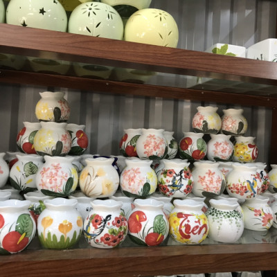 Đèn Xông Tinh Dầu Gốm Bát Tràng Size Trung