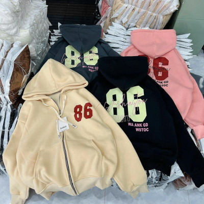 Áo khoát nỉ nữ 86 Form Rộng Chất Nỉ Dày Tay Bồng cực chất mẫu mới-A2066