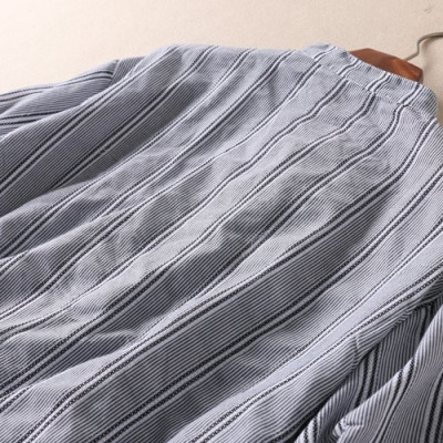 Áo nữ Haint Boutique thiết kế kẻ sọc cổ thắt nơ SM66