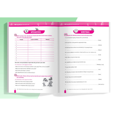 Sách Big 4 bộ đề tự kiểm tra 4 kỹ năng Nghe - Nói - Đọc - Viết tiếng Anh (cơ bản và nâng cao) lớp 8 tập 1 (Global) MG