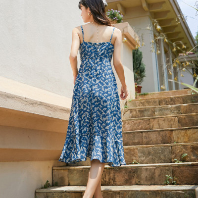 Đầm maxi đuôi cá 2 dây baby trắng, dáng thon gọn dễ mặc, chất voan cotton đẹp, mềm mại | MX059