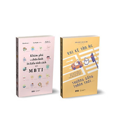 Sách - Combo Tâm Lý Hàn Quốc: Khi Kẻ Tàn Ác Thường Sống Thảnh Thơi… + Khám Phá Và Chữa Lành 16 Kiểu Tính Cách Qua MBTI - AZ Việt Nam