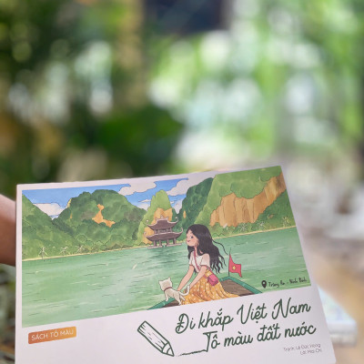 (Sách tô màu) ĐI KHẮP VIỆT NAM - TÔ MÀU ĐẤT NƯỚC - Lê Đức Hùng – Mai Chi - Tằm Books