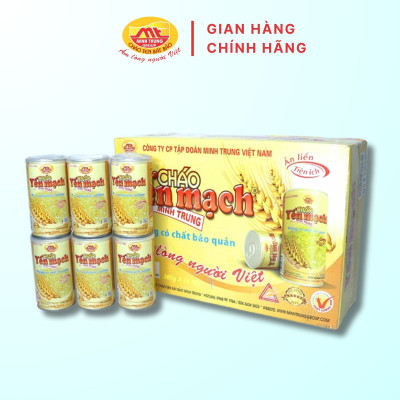 Cháo yến mạch Minh Trung 365g - Cháo YM 24 (thùng 24 lon)