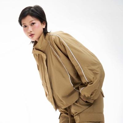 DOTTIE - Áo khoác dáng lửng vải dù - T0821