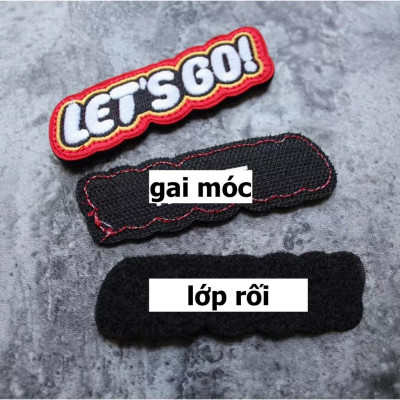 Patch_velcro vải FREEDOM & LET