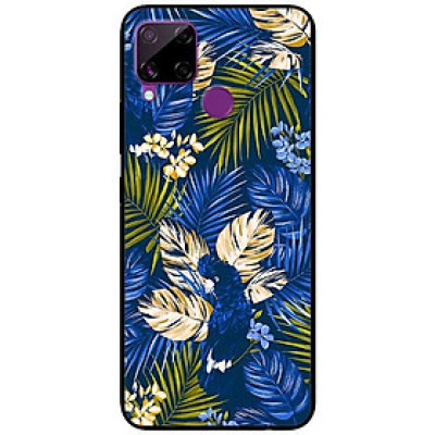 Ốp lưng dành cho Realme C15 mẫu Họa Tiết Hoa Xanh Dương