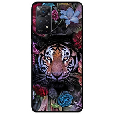 Ốp lưng dành cho Xiaomi Redmi Note 11 Pro mẫu Sư Tử Và Hoa