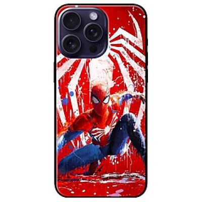 Ốp lưng dành cho Iphone 15 - Iphone 15 Plus - Iphone 15 Pro - Iphone 15 Pro Max - Người Nhện Nền Đỏ - Hàng Chính Hãng