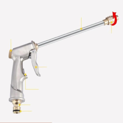  Bộ dây vòi xịt nước rửa xe, tưới cây . tăng áp 3 lần, loại 7m, 10m 206701-2 đầu đồng, cút đồng