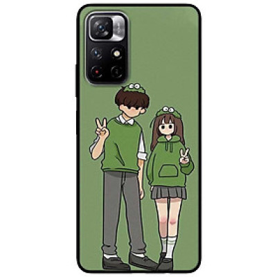 Ốp lưng dành cho Xiaomi Redmi Note 11 5G - Redmi Note 11T - Redmi Note 11S mẫu Cặp Đôi Xanh