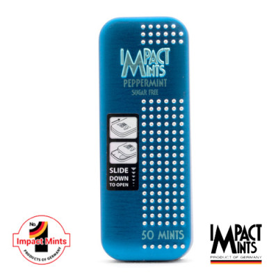 Combo 6 Hộp Kẹo Bạc Hà Không Đường Impact Mints 9g (tặng kèm 6 gói Tempo) 