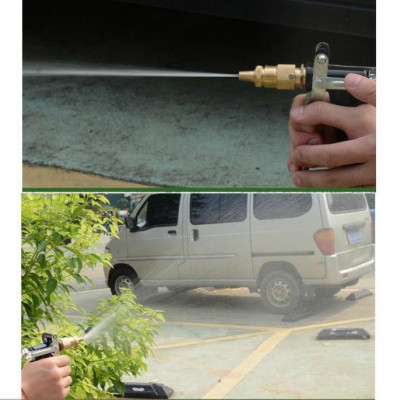  Bộ dây vòi xịt nước rửa xe, tưới cây . tăng áp 3 lần, loại 3m, 5m 206318Dđầu đồng, cút, nối PE, d.vàng